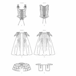 Patron - Corps Baleiné Et Paniers -CréaCosmos Soldes patron corps baleine et paniers 4