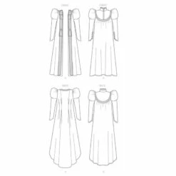 Patron Nuisette & Robe De Chambre Ancienne -CréaCosmos Soldes patron nuisette robe de chambre ancienne 6