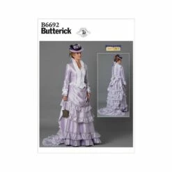 Patron Robe XIXème -CréaCosmos Soldes patron robe victorienne 4